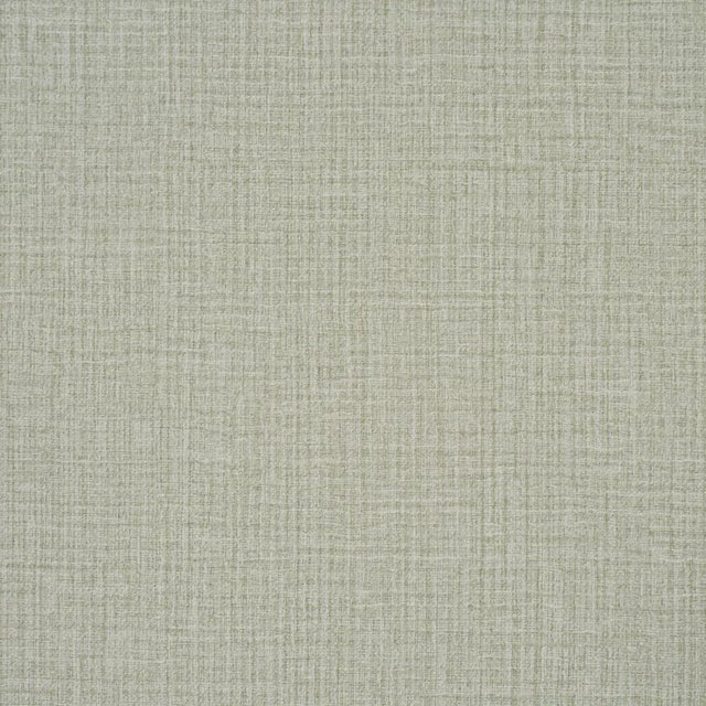 SAMPLE - Schumacher Campagne Linen Vinyl Wallpaper In Aloe For Sale