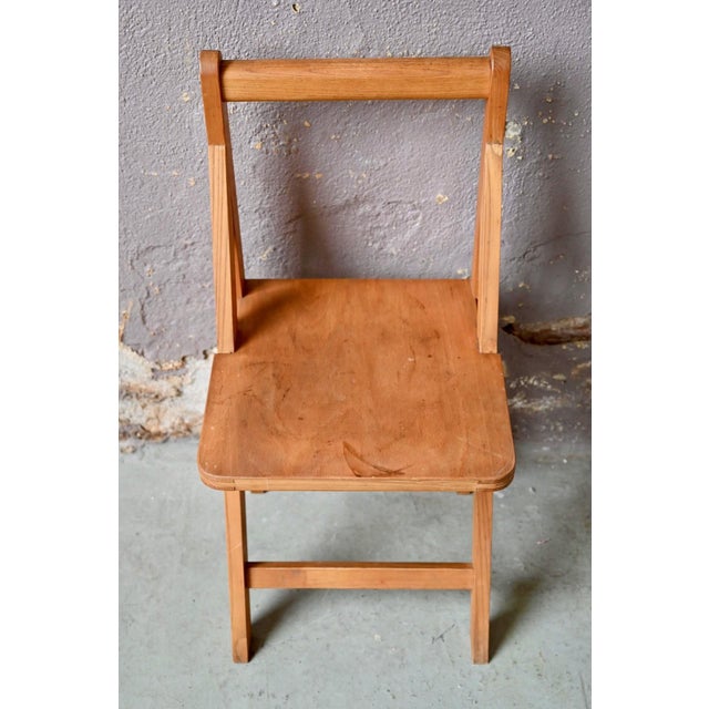 Modernist Fixed Chair in Beech and Plywood, 1970s For Sale - Image 11 of 13