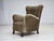 Danish Armchair in Green Velour with Oak Legs For Sale - Image 15 of 18