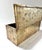 Brass Vintage Brass Box Hammered Repoussé Slipper Box For Sale - Image 8 of 11