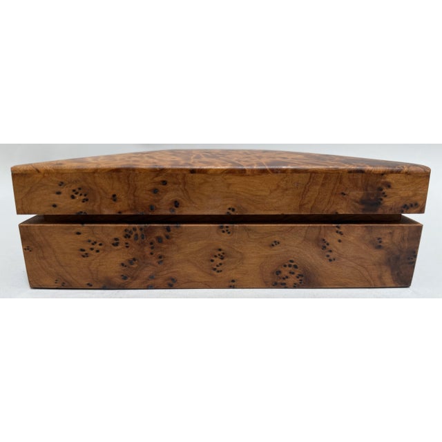 Early 20th Century Vintage Moroccan Amboyna Burl Wood Box For Sale - Image 4 of 10