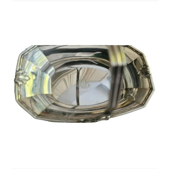 Brand-Chatillon Sterling Silver Handled Basket 5350 For Sale - Image 4 of 7