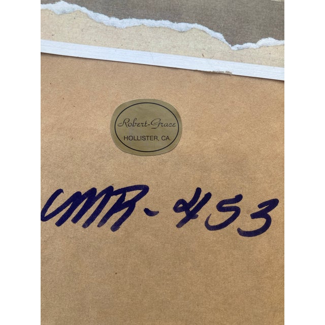 White Robert-Grace Hand Painted White Folk Art Wall Mirror For Sale - Image 8 of 8