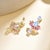 Nina Zhou Jewelry Nina Zhou 10.38ctw Aspire Lotus Moonstone Pink Tourmaline Diamond Drop Earring For Sale - Image 4 of 8