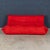 Ligne Roset Vintage Togo Three-Seater Sofa in Red by Michel Ducaroy for Ligne Roset, 1973 For Sale - Image 4 of 18