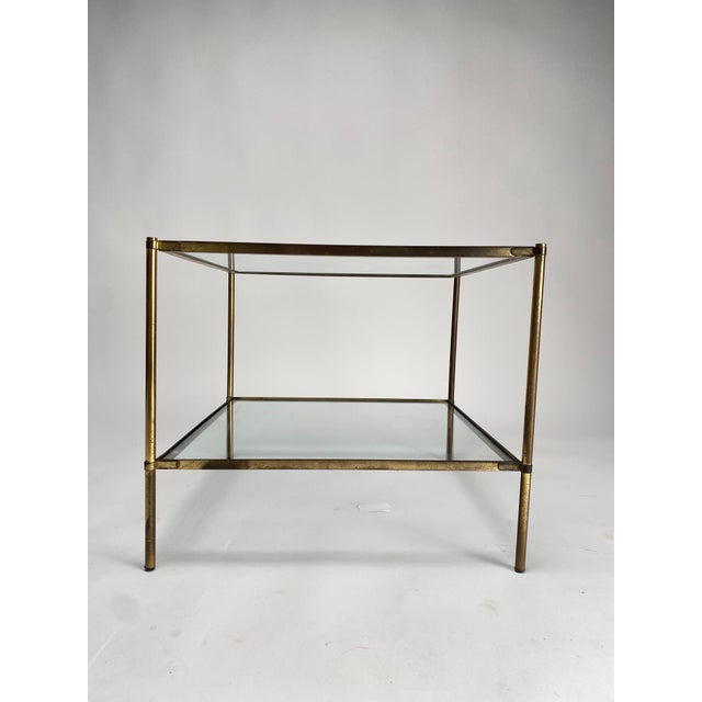 Metal Montecarlo Brass Low Tables from Corrado Dallacqua, 1949, Set of 2 For Sale - Image 7 of 8