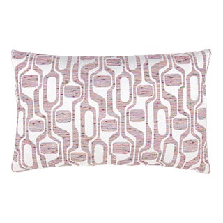 The House Of Scalamandré Telly Lumbar Pillow In Summerpink For Sale