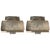 French Art Deco Sconces With Geometric Motif - a Pair For Sale