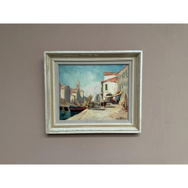 Knut Norman, Venice, 1950s, Oil on Panel, Framed For Sale - Image 13 of 18