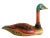 Late 20th Century Vintage Folk Art Hand Painted Wooden Duck/ Swan Statue For Sale - Image 5 of 12