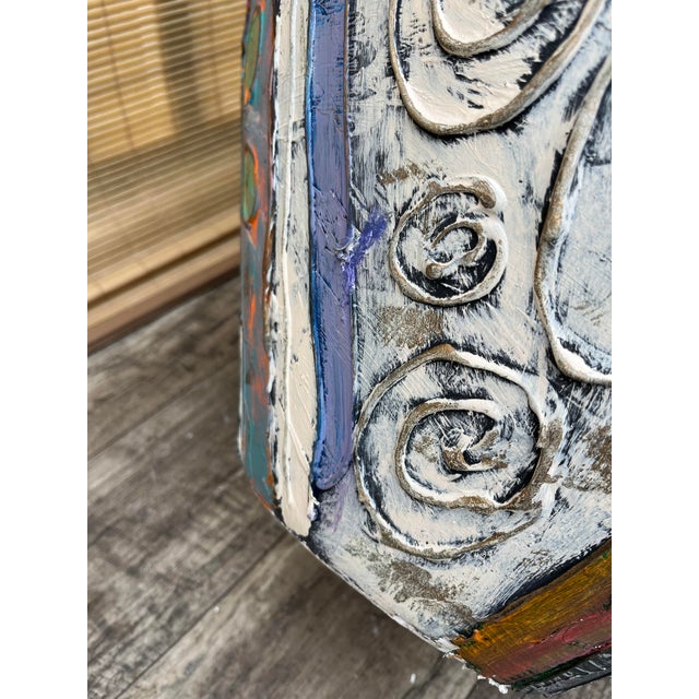 Large Postmodern Handcrafted Ceramic Floor Vase Signed by the Artist. For Sale - Image 15 of 18