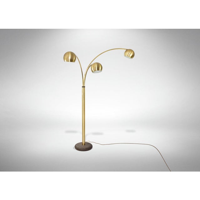 1970s Vintage Brass Floor Lamp attributed to Goffredo Reggiani, 1970s For Sale - Image 5 of 9