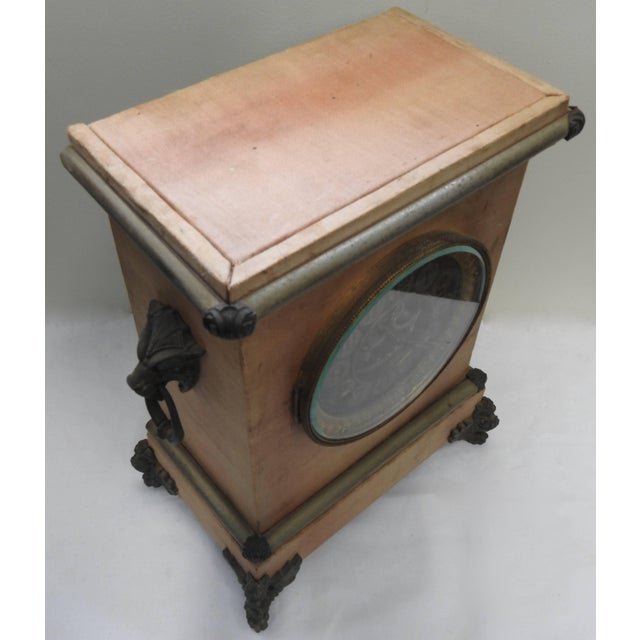 Late 19th Century Late 19th Century Ansonia Mantel Clock With Satin Finish For Sale - Image 5 of 10