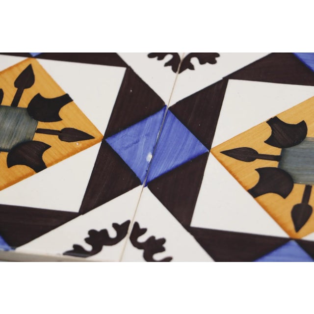 1940s Set of Four Geometric Tiles, Portuguese For Sale - Image 6 of 12