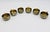 Set of Six Mexican Brass and Abalone Shell Inlay Teacups With Saucers, 1950s For Sale - Image 10 of 18