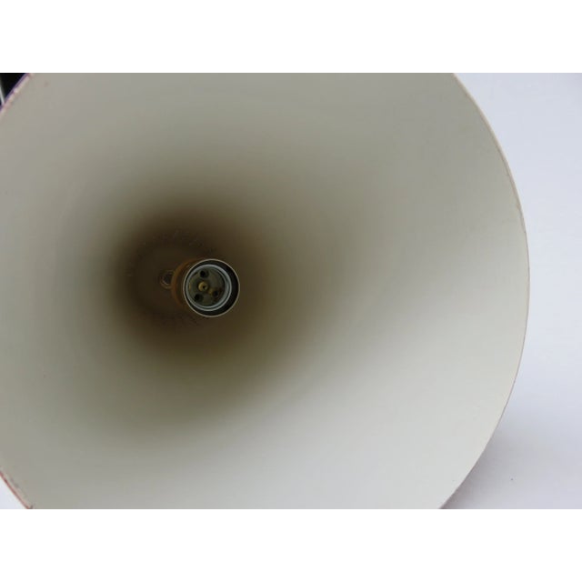 Gold Italian Pendant Light in Lacquered Aluminum and Brass, 1950s For Sale - Image 8 of 12