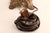 Vintage Art Nouveau Blown Glass Table Lamp W/ Brass Base, Caramel Slag, Houze For Sale - Image 9 of 15