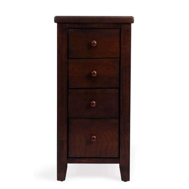 Coffee Kelton 4 Drawer Side Table, Dark Brown For Sale - Image 8 of 8