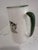 2020s Vintage White Jug / Pitcher With a Pig on Both Sides With Green Trim From England For Sale - Image 5 of 7