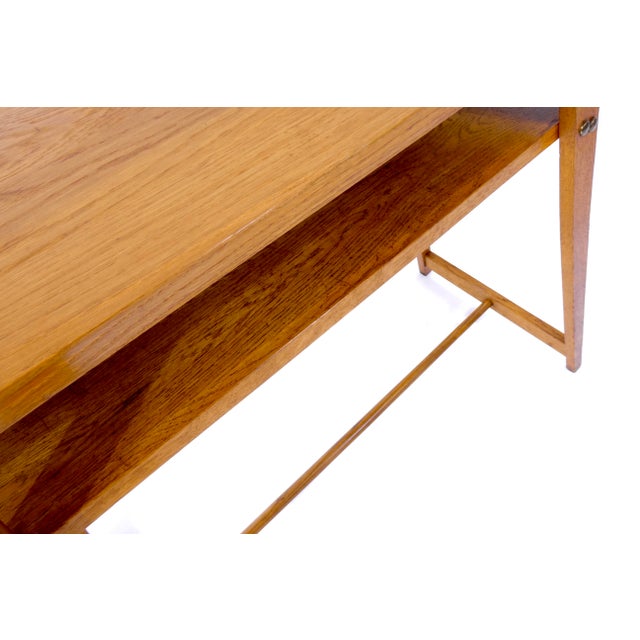 Vintage French Console Table in Oak, 1950s For Sale - Image 17 of 18
