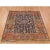 Traditional 1900 4'6"x5'6" Blue Antique Persian Heriz Hand Knotted Wool Worn Down Oriental Rug For Sale - Image 3 of 8