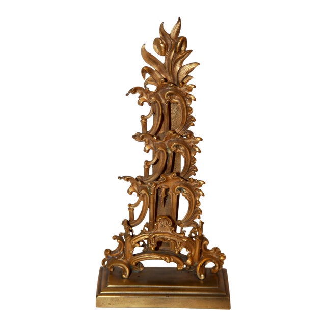 19th Century French Gilt Letter/Calling Card Rack For Sale