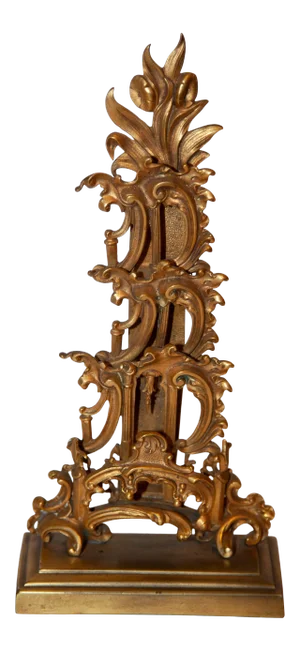 19th Century French Gilt Letter/Calling Card Rack