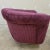 Great swivel/rocker with a fresh burgundy color wide whale corduroy. The material is so soft to touch. It is a good accent...