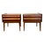 Mid-Century Modern Vintage Lane First Edition Mid Century Modern Walnut Nightstand End Table Set by Lane Furniture, Pair For Sale - Image 3 of 13
