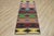 1970s Southwestern Geometric Natural Rainbow Colorful Striped Kilim Rug For Sale - Image 13 of 13