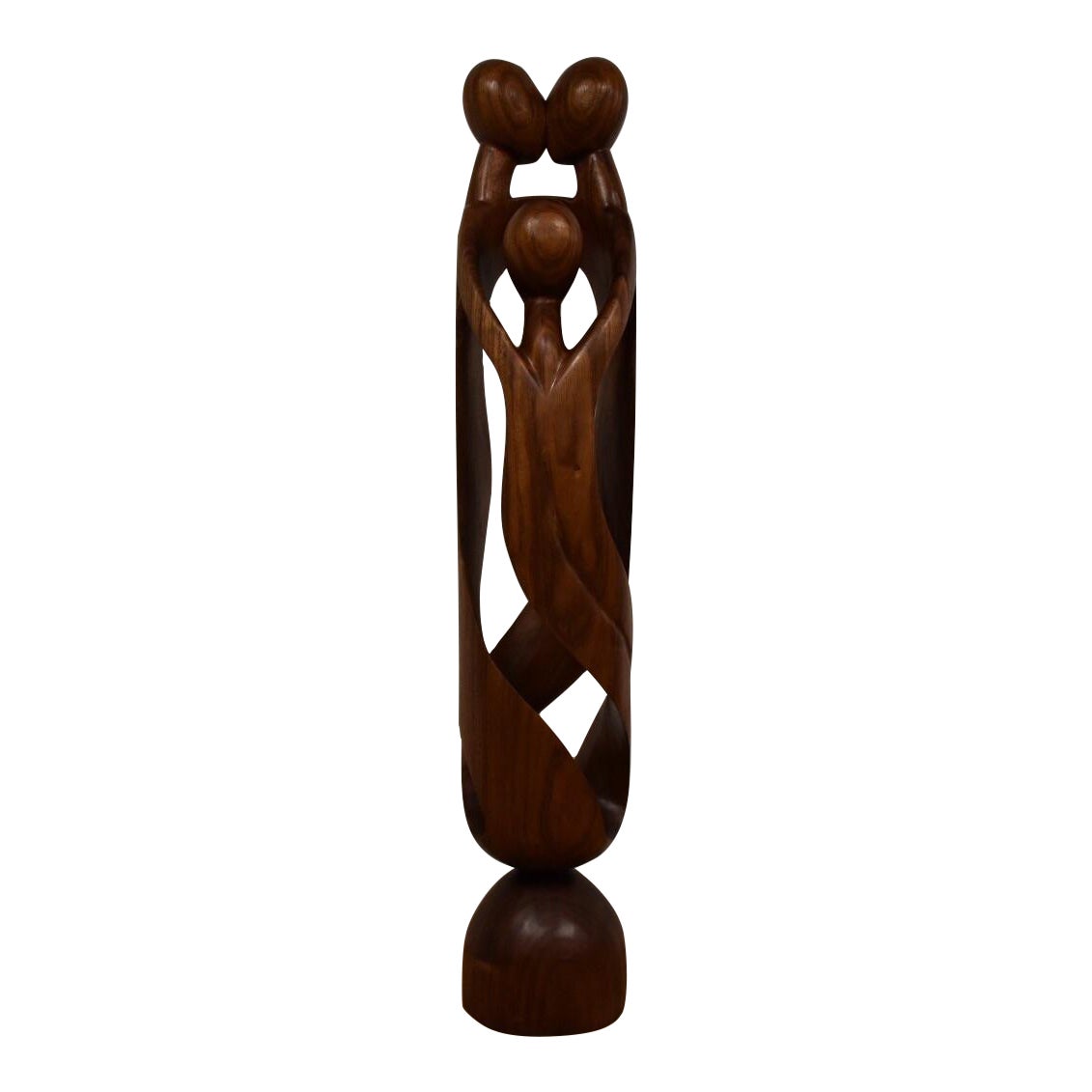 Danish Monumental Carved Teak Sculpture Chairish