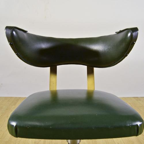 1960s Mid-Century Swivel Office Chair in Vinyl Leather, 1960s For Sale - Image 5 of 9