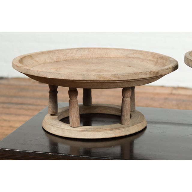 Thai Offering Tray to Display Food in Front of the Buddha, with Natural Patina For Sale - Image 9 of 11