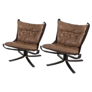 Set of Vintage Falcon Armchairs by Sigurd Ressell For Sale