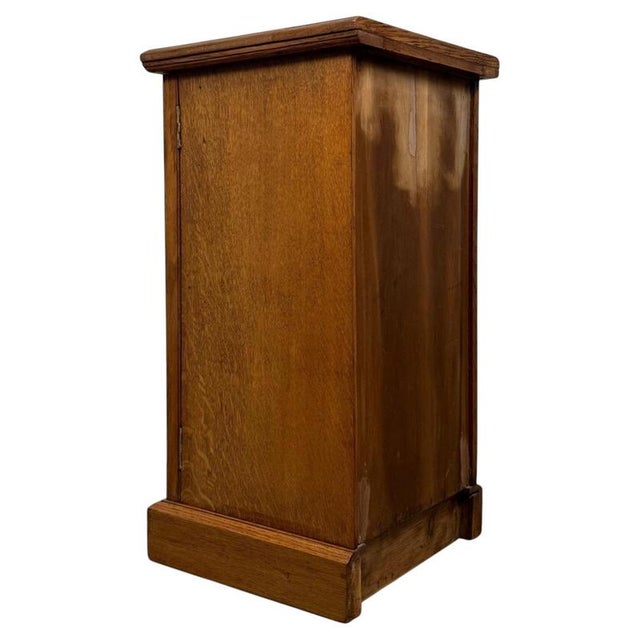Antique Oak Bedside Cupboard, England For Sale - Image 9 of 11