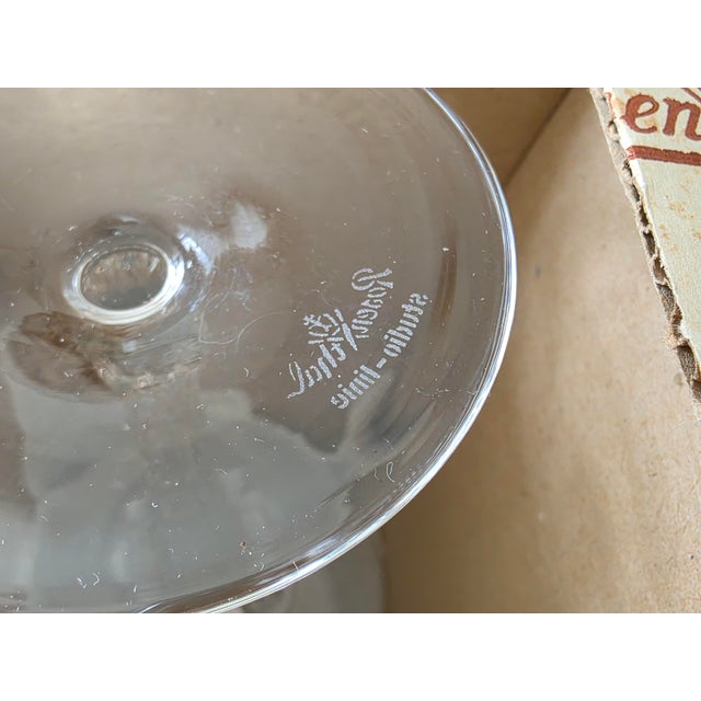 Glass 1970's Rosenthal Studio-Line Split Water Goblets by Pavel Hlava For Sale - Image 7 of 10