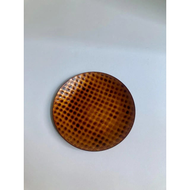 Ketura Crafts Israel Enameled Copper Dish, 1970's For Sale - Image 4 of 12