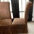 English Chestnut Tapestry Velvet High-Back King & Queen Chairs- a Pair For Sale - Image 3 of 9