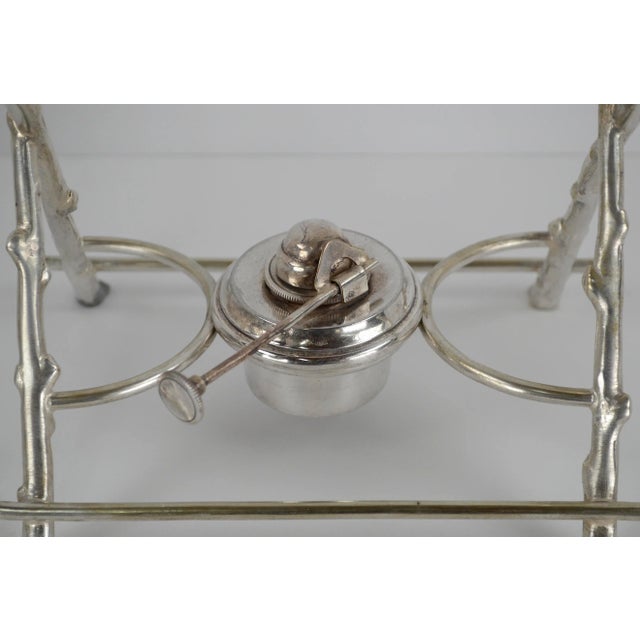 1900s Richard Richardson Sheffield Edwardian Silverplated Tilting Spirit Kettle/Tea Pot For Sale - Image 9 of 11