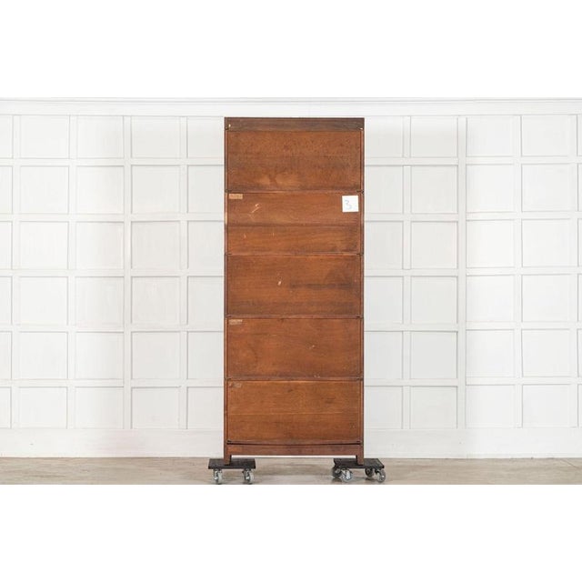 Large Gunn Mahogany Glazed Sectional Bookcase, 1900 For Sale - Image 16 of 17