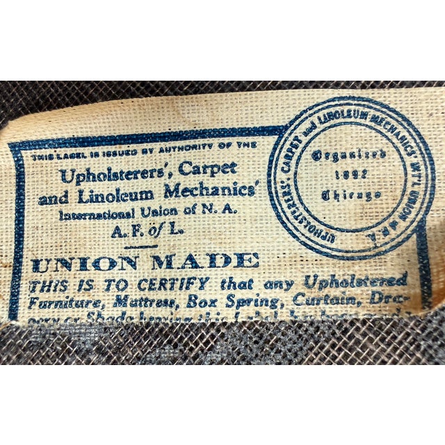 Early 21st Century American Wood Carving Company Needlepoint Sitting Chair, Vintage For Sale - Image 5 of 12