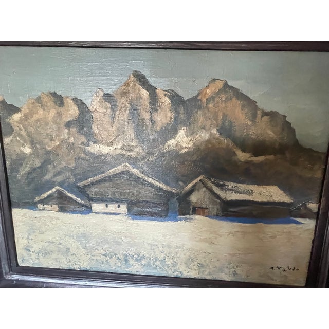 Here is a fantastic oil painting on canvas that was created in the 1930's in the style of Aldo Walde. I believe it is a...