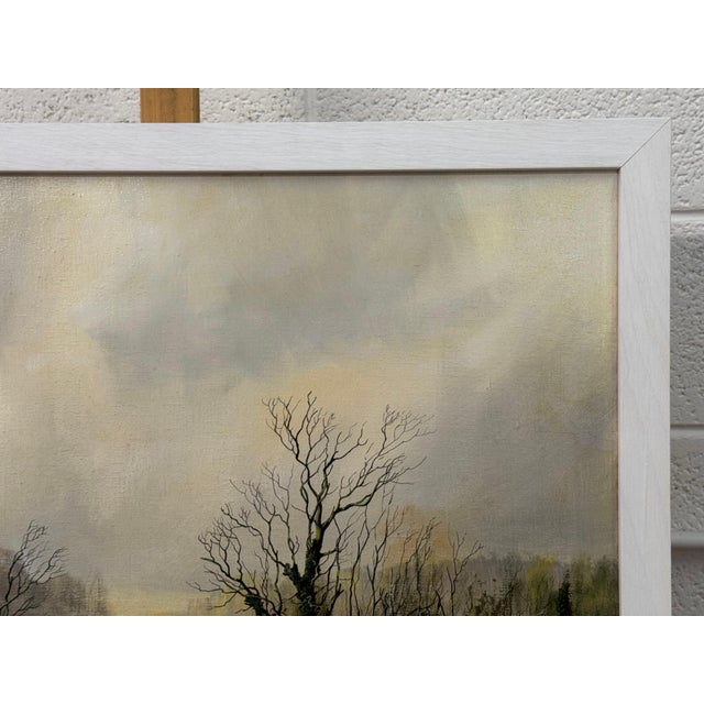 Winter Field on Overcast Farmland in the English Countryside by British Artist 1975 (Circa) For Sale - Image 10 of 18