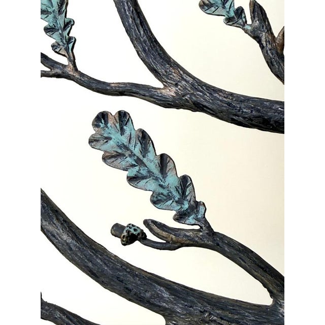 Art Deco German Sculptural Seven-Light Oak Tree Candleholder, 1930s For Sale - Image 17 of 18