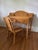 Traditional Vintage Wicker Writing Desk or Vanity With Matching Chair For Sale - Image 3 of 7