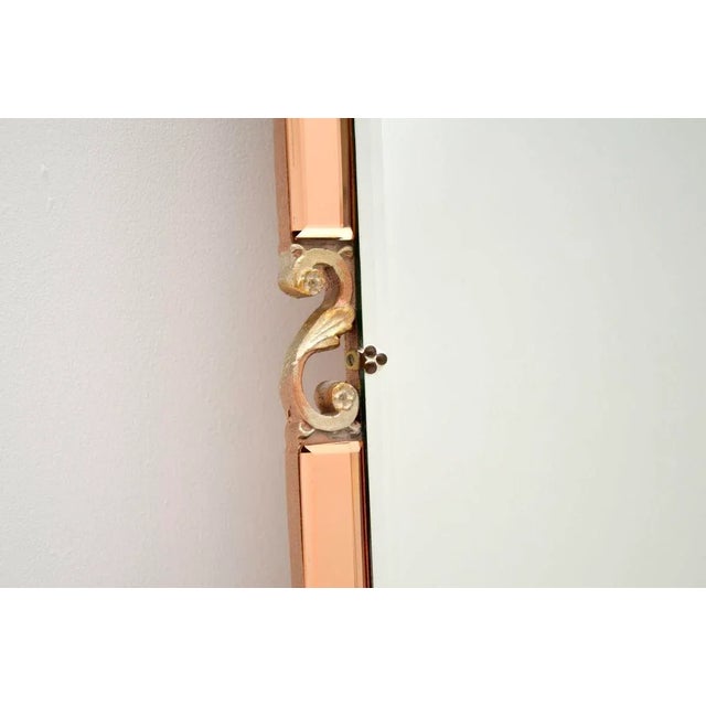 Vintage Art Deco Decorative Mirror, 1930 For Sale - Image 4 of 7