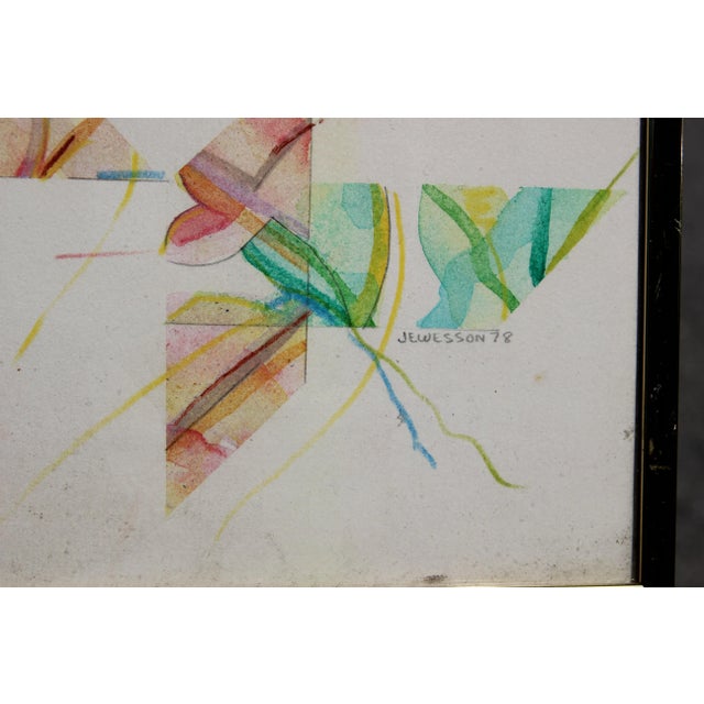 Kenneth Jewesson Untitled Minimal Pastel Tonal Abstract 1978 For Sale - Image 4 of 6