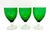 Forest Green Mid 20th Century Hollywood Regency Anchor Hocking Forest Green Glass Goblets – Set of 6 For Sale - Image 8 of 8