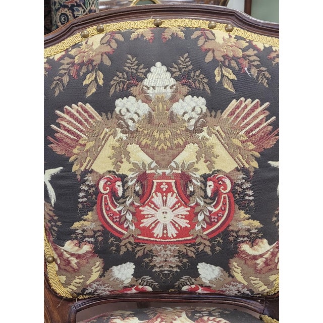 Fine Pair of Vintage French Parlor Chairs For Sale - Image 10 of 12