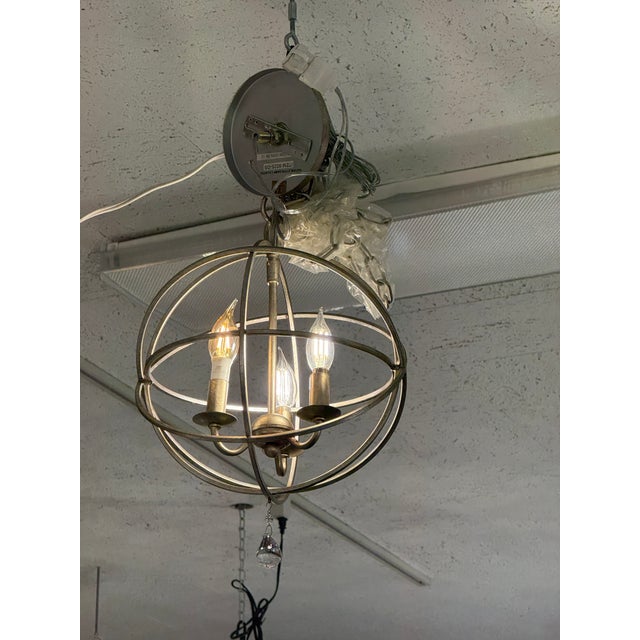Crystorama Solaris Three-Light Mini Chandelier For Sale - Image 4 of 12